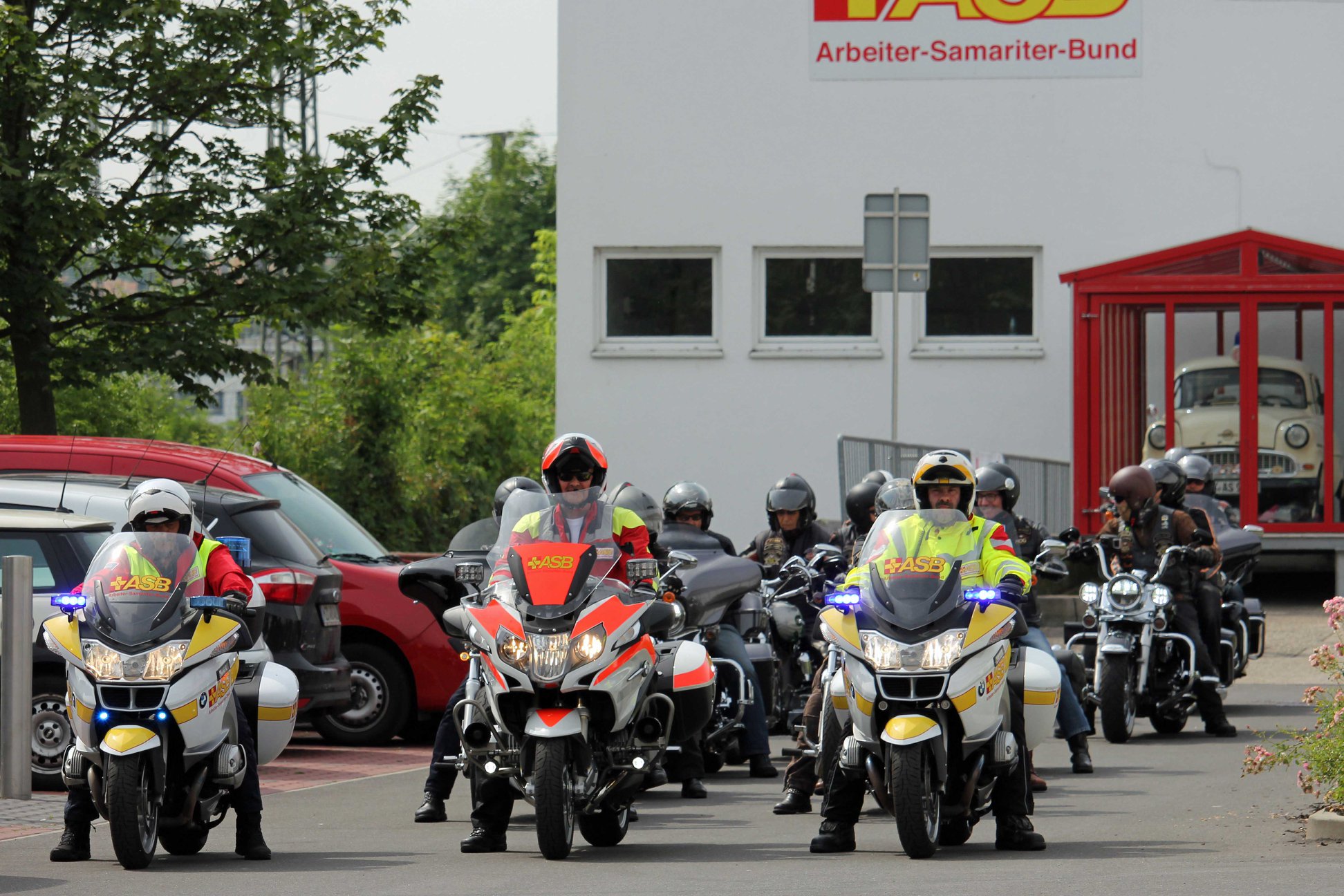 Erste-Hilfe-Motorradtour beim ASB Mainz-Bingen