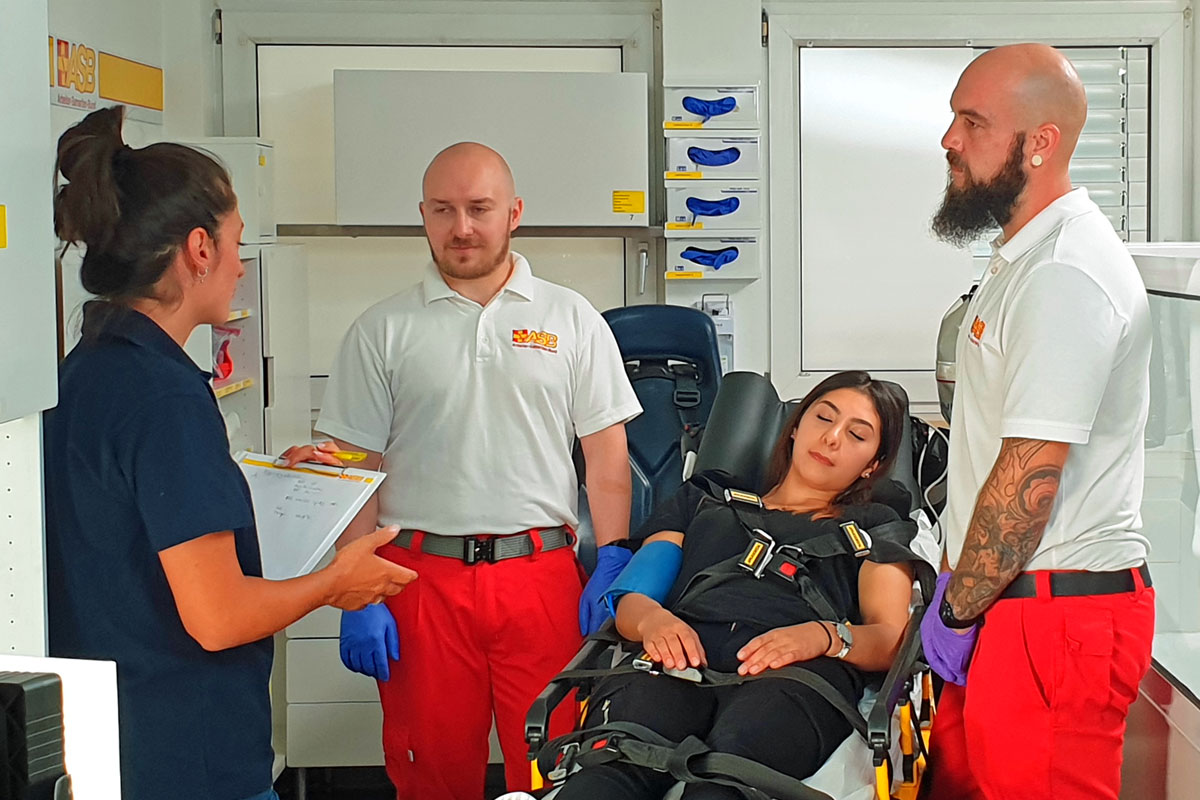 Rettungssanitäter-Ausbildung im AWZ ASB Mainz-Bingen